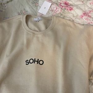 Soho neutral sweatshirt